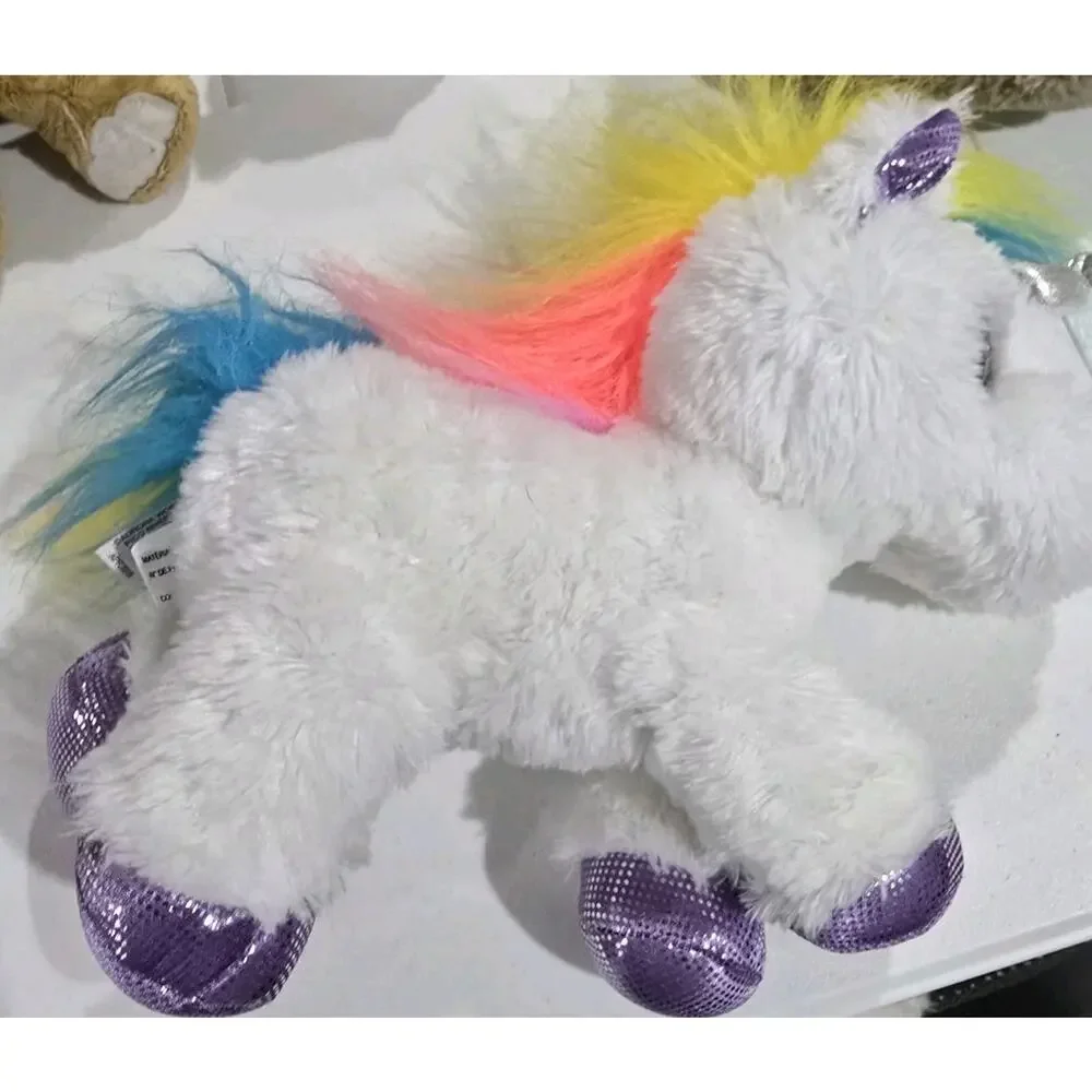 Sparkle Tales Rainbow Unicorn Stuffed Animal Plush Toy Aurora 2019 White - Picture 8 of 9